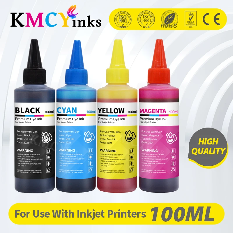 Kmcyink Refill Ink Kit Kit Per Hp 304 Xl Per Hp Envy 5010 5020 5030 Deskjet 3720 2630 3724 3730 Stampante A Getto D'Inchiostro Ricaricabile