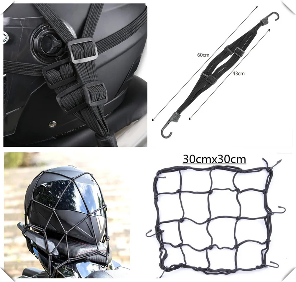 Accessori Moto Gancio A Rete Deposito Bagagli Cargo Helmet Net Per Yamaha Xv 950 Racer Tdm 900 Mt-125 Mt125 Mt-01 V-Max