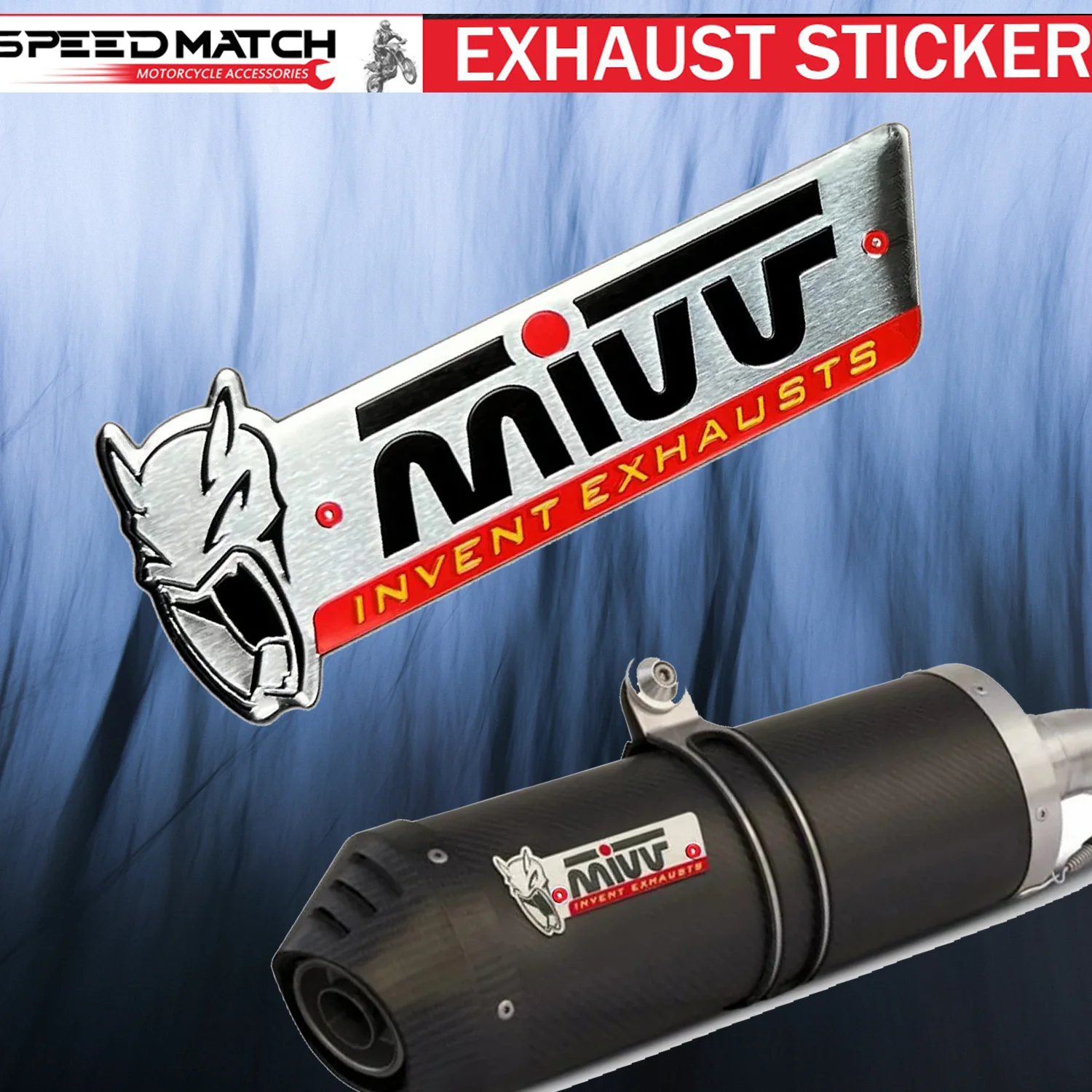 Adesivi Di Scarico Moto Per Mivv Yamaha Honda Kawasaki Suzuki Bmw Ktm Ducati Triumph Mt 09 Xadv Zx10R Duke 125 390 790 F900R