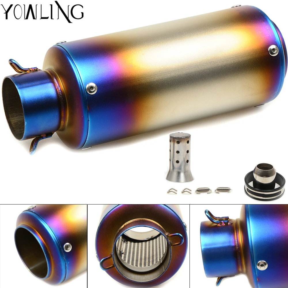 Moto Marmitta Tubo Di Scarico Scooter Di Scarico Per Yamaha Yzf R125 R15 R25 R 125 15 25 Mt-07 Mt 07 09 Mt-Fz07 Fz09 Mt-03