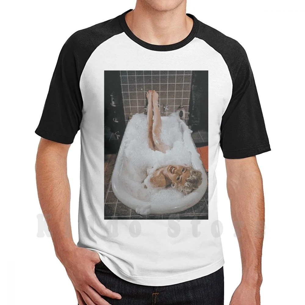 Marilyn Monroe Nella Vasca Da Bagno T Shirt Cotone Uomo Stampa Fai Da Te Cool Tee Marilyn Monroe Marilyn Marilyn Bath Squeaky Clean Anni '50