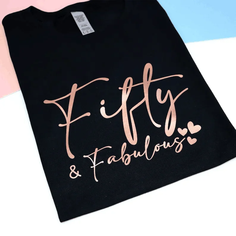 50Th Birthday Gift For Women Fty And Fabulous Birthday T-Shirt, T-Shirt Da Donna 1972, 50Th Birthday Gift For Mum Best Friend