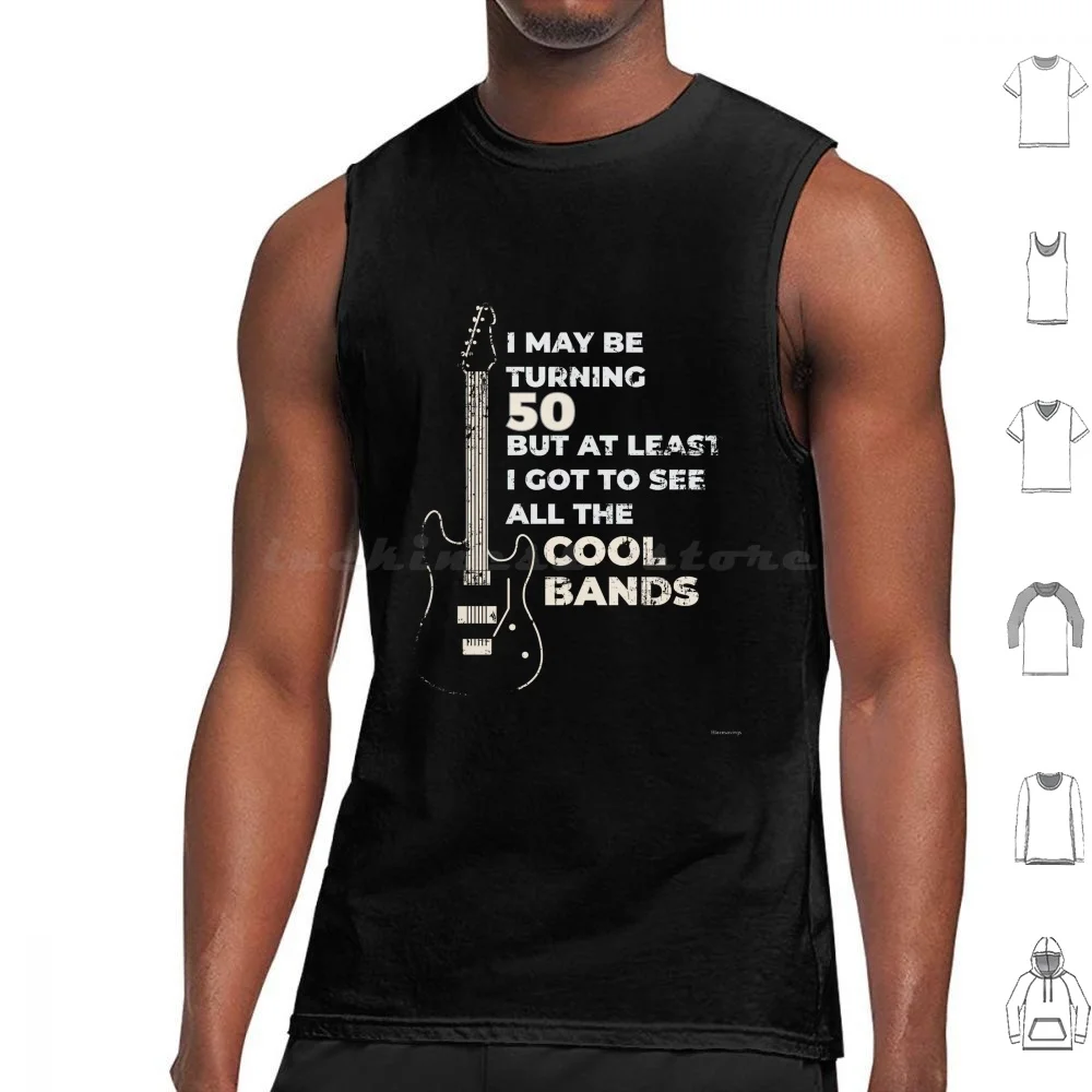 Divertente 50Th Birthday Gift Canotte Gilet Senza Maniche 50 50Th 50Th Compleanno Idea Divertente Anniversario Musica Metallo