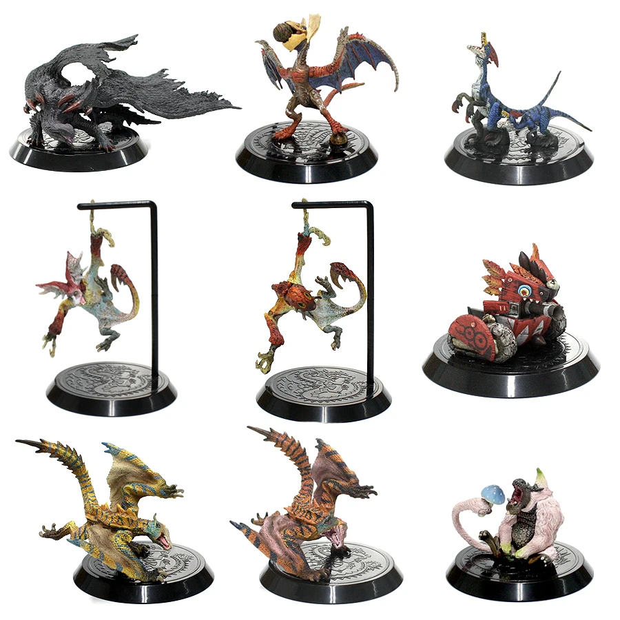 Modello In Scala Originale Giapponese Monster Hunter Rise Of Dawn Series Black Dragon Blue Dragon Boom Dragon Action Figure Toys