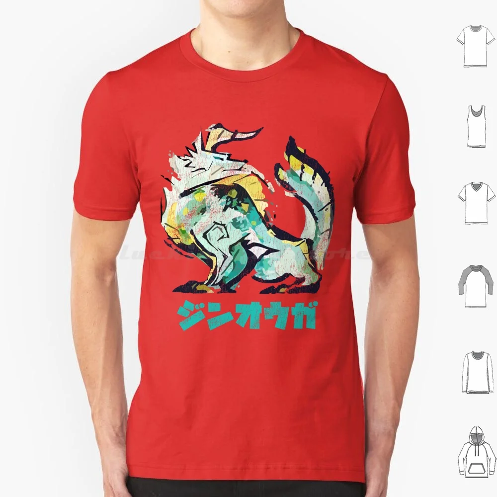Monster Hunter Rise Zinogre T Shirt Big Size 100% Cotone Zinogre Wyvern Monster Hunter Rise Sunbreak Monster Hunter Rise