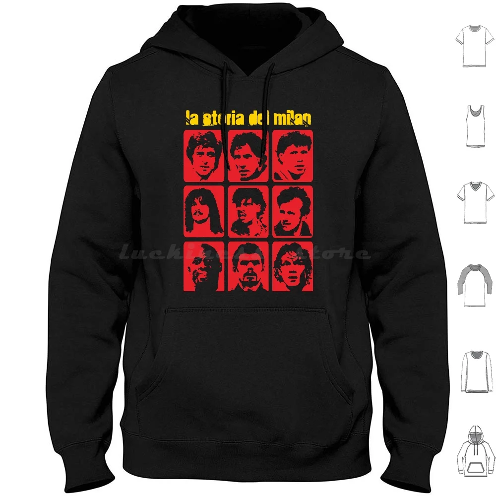 La Storia Del-Legend Felpe Con Cappuccio Manica Lunga Acm Acm1899 San Siro Paul Maldini Maldini Il Capitano Legend Football