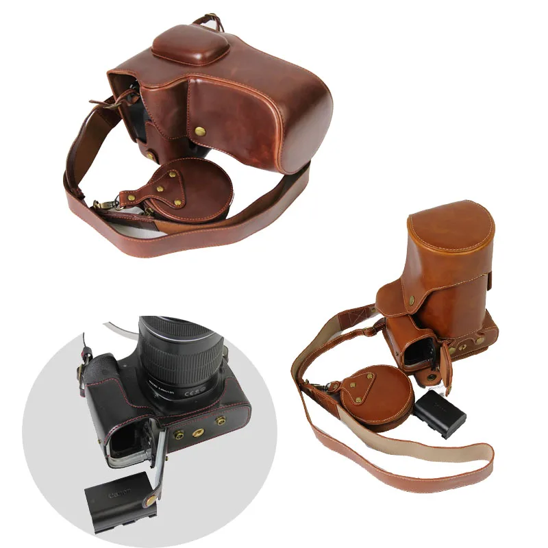 Lusso Video Camera Case Borsa Per Canon 5D2 5D3 5D Mark Ii 5D Mark 3 24-70/105Mm F4 Lens Con Strap + Mini Pouch + Open Batteria