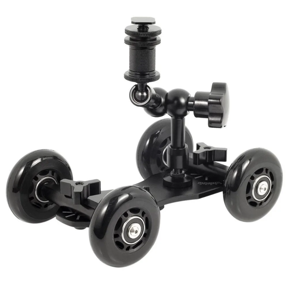 Professionale Tavolo Dolly Skater + 7 ''Magic Arm Per Fotocamere Reflex Digitali E Videocamere (Canon 5D Mark Ii 5D Mark Iii 3 6