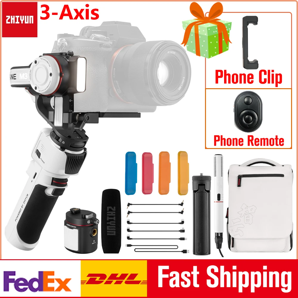 Zhiyun Crane M3 Stabilizzatore Cardanico Palmare A 3 Assi Per Fotocamere Canon 5D Mark Ii Iii Iv Eos R Nikon D850 Z6 Z7 Sony A7M3 Panasonic