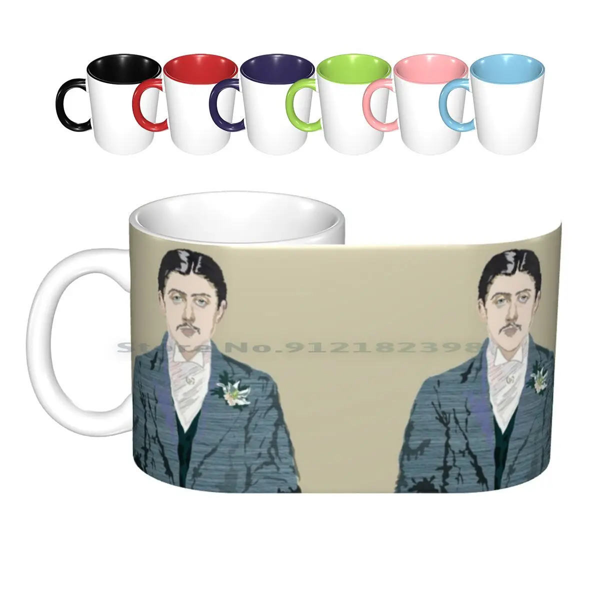 Dad Proust Ritratto Tazze In Ceramica Tazze Da Caffè Tazza Da Tè Al Latte À La Recherche Du Temps Perdu Proust Predst Ritratto Letteratura