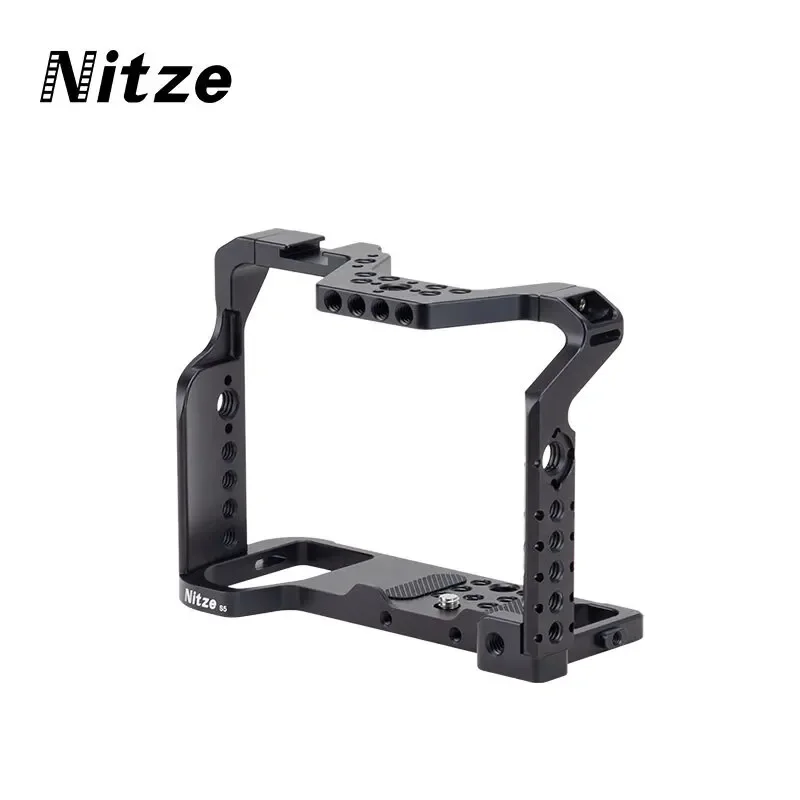 Nitze S5 Ii Gabbia Per Fotocamera Per Panasonic Lumix S5 Ii Built-In Top E Side Nato Rails, Scarpe Fredde E Arca Swiss Quick Release Plat