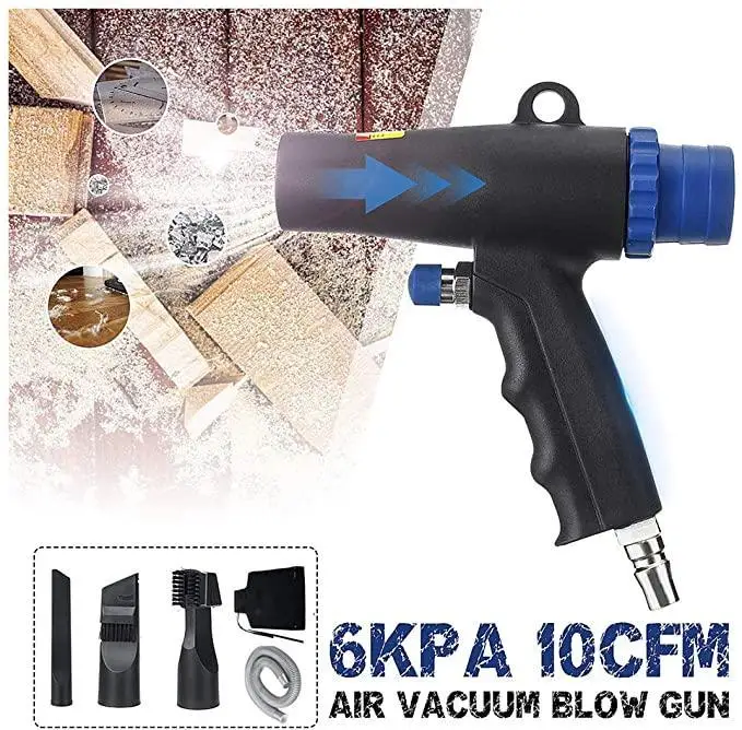 2 In 1 Air Duster Compressor Dual Function Air Vacuum Blow Pistole Di Aspirazione Kit Strumento Per Aspirapolvere Pneumatico Dropship All'Ingrosso
