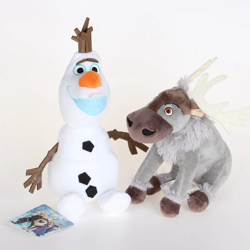 Disney 20Cm Frozen Olaf Sven Giocattoli Peluche Kawaii Pupazzo Di Neve Olaf & Sven Renna Peluche Animali Di Peluche Bambola Brinquedos Per Regalo Per 