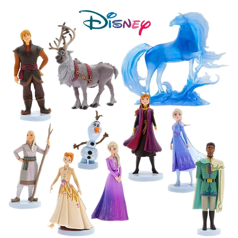 10 Pz/Set Disney Frozen Elsa Anna Princess Olaf Kristoff Sven Doll Model Toy Action Figure In Pvc Per Regali Per Bambini