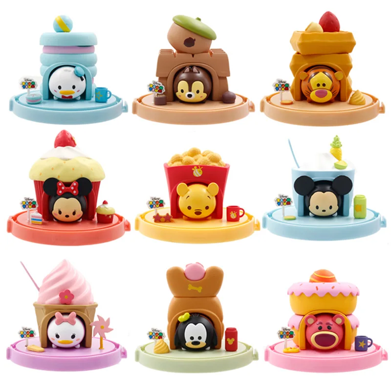 Disney Tsum Tsum Dessert Series Action Figure Toys Tiger Alien Pooh Minnie Mickey Goofy Winnie Donald Chip Dale Figure Dolls Toy