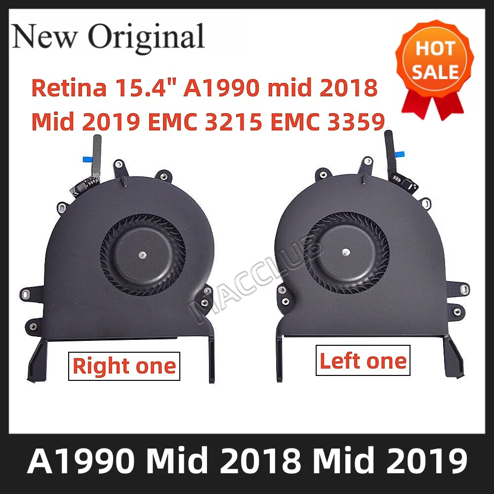 Ventola A1990 Per Macbook Pro Retina Macbook Pro Retina 15 "A1990 Set Coppia Sinistra Destra 2018 2019 Anno Emc 3215 3359 Ventola