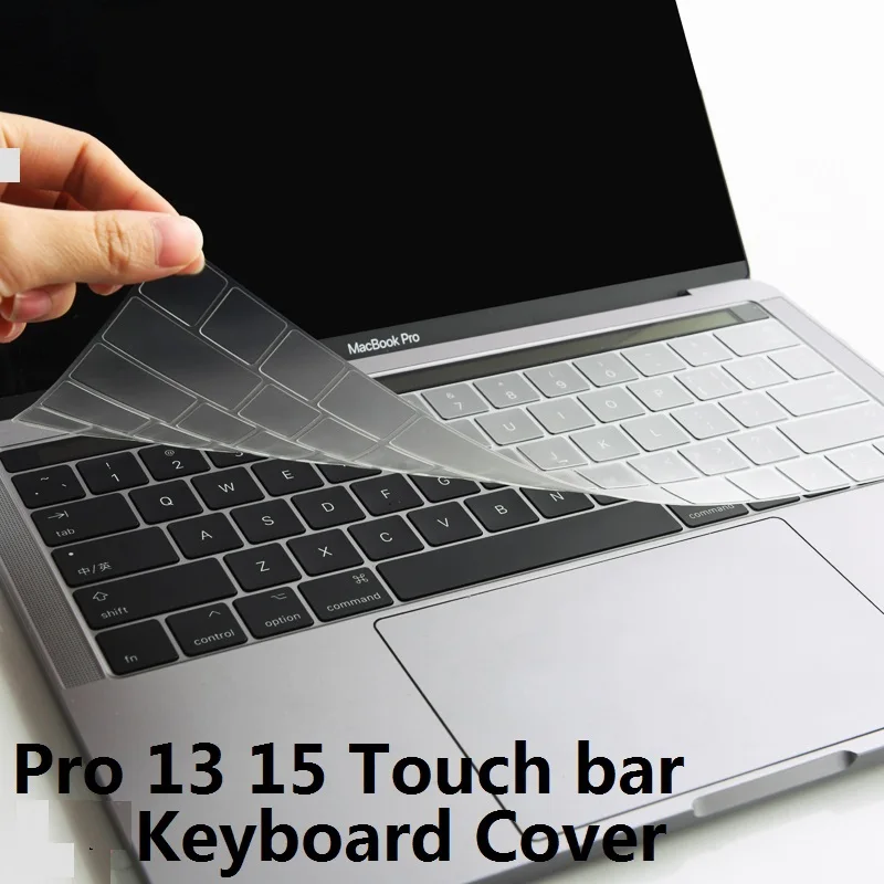 Soft Per Macbook Pro 13 15 2016 2018 A1706 A1989 A1707 Cover Tastiera Us Silicone Ue Per Macbook Pro 13 15 Touch Bar Skin Per Tastiera