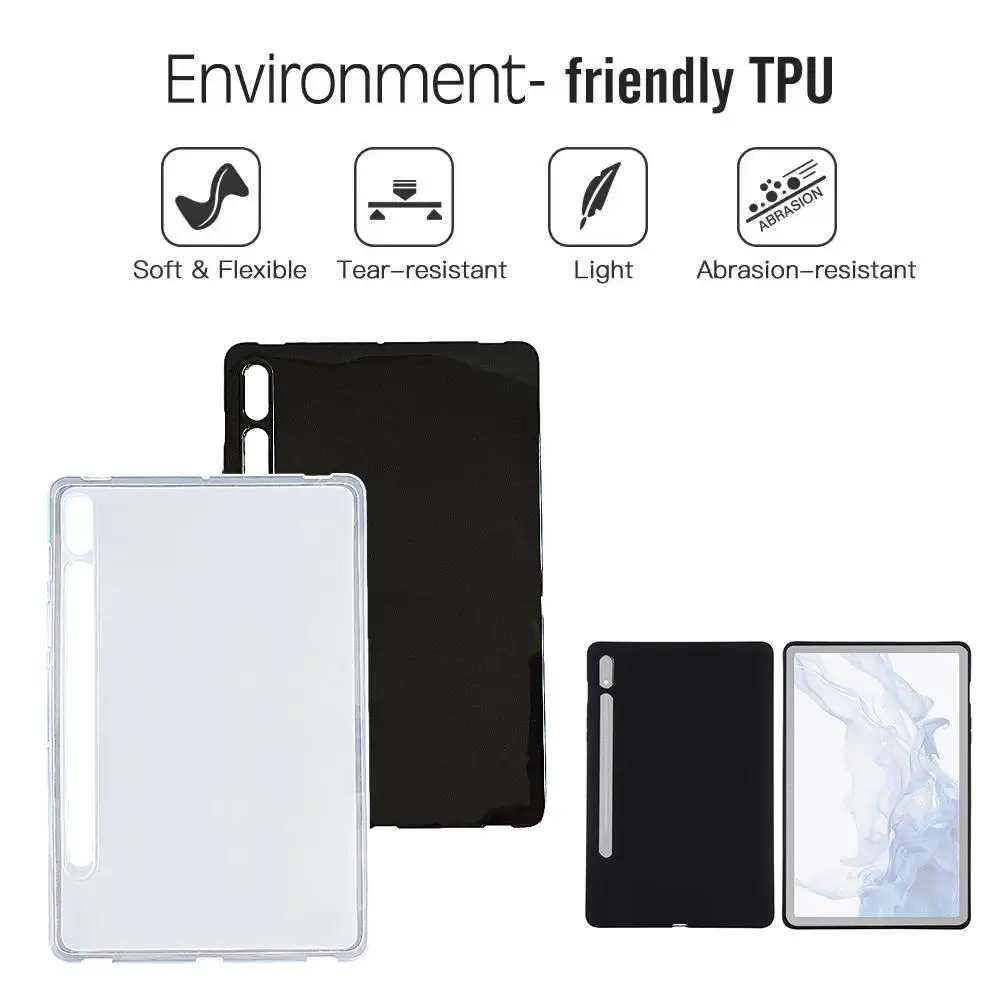 Adatto Per Samsung Tab S9 S9 + S9 Custodia Protettiva Per Tablet Ultra Custodia Protettiva Per Tablet In Silicone Con Guscio Morbido Smerigliato Antig