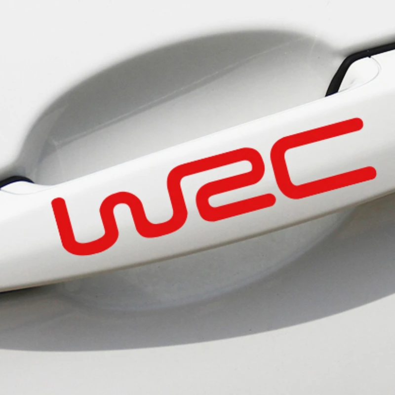 Wrc Creative Car Door Handle Decal Car Sticker Per Porsche Cayenne Macan Macan S Panamera Cayman Carrera Porsche911