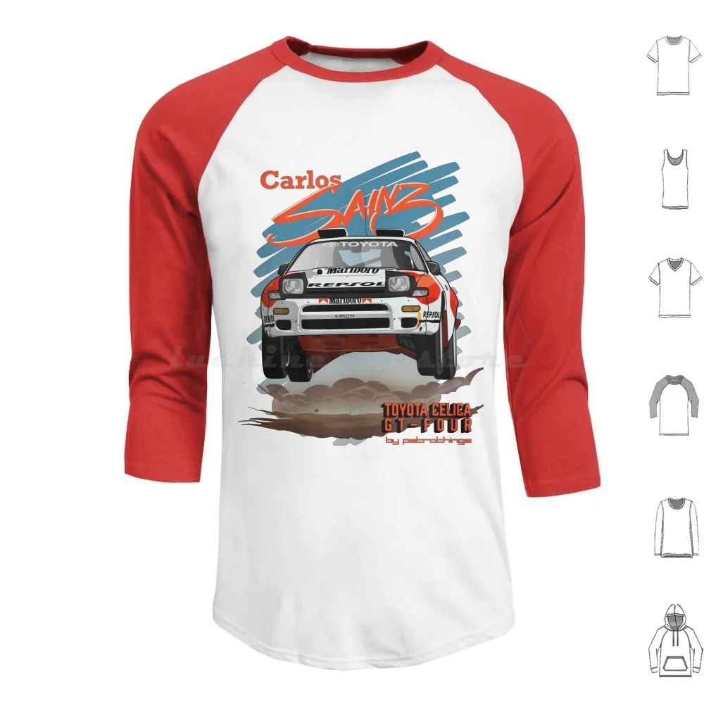 Carburatore Sainz-Celica Gt-Quattro Felpa Con Cappuccio In Cotone Manica Lunga Thomas Sainz Wrc Group B Celica Celica Gt Celica Gt Four Louis Sainz