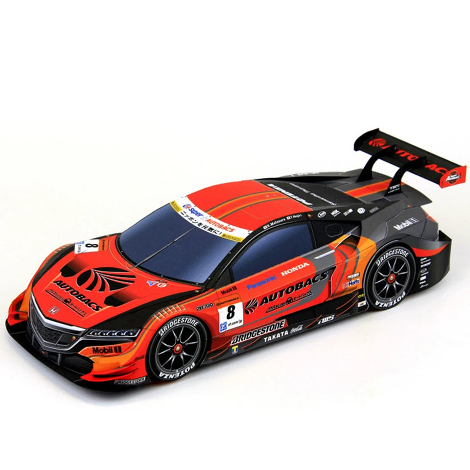 Wrc 2015 Nsx Concept-Gt 1:24 Modello Di Carta Auto, Dakar World Rally Racing Origami Art, Fatto A Mano 3D Papercraft Fai Da Te Zx-141