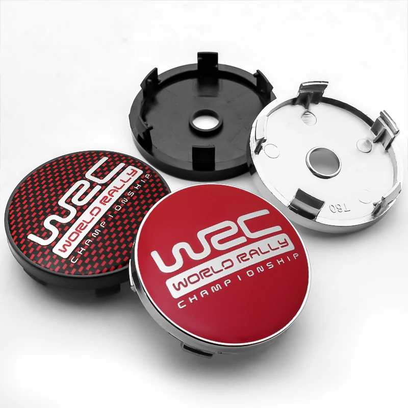 4 Pz 56 + 60Mm Car Styling Wheel Center Hub Caps Rim Cover Wrc World Rally Championship Badge Emblem Sticker Accessori Auto