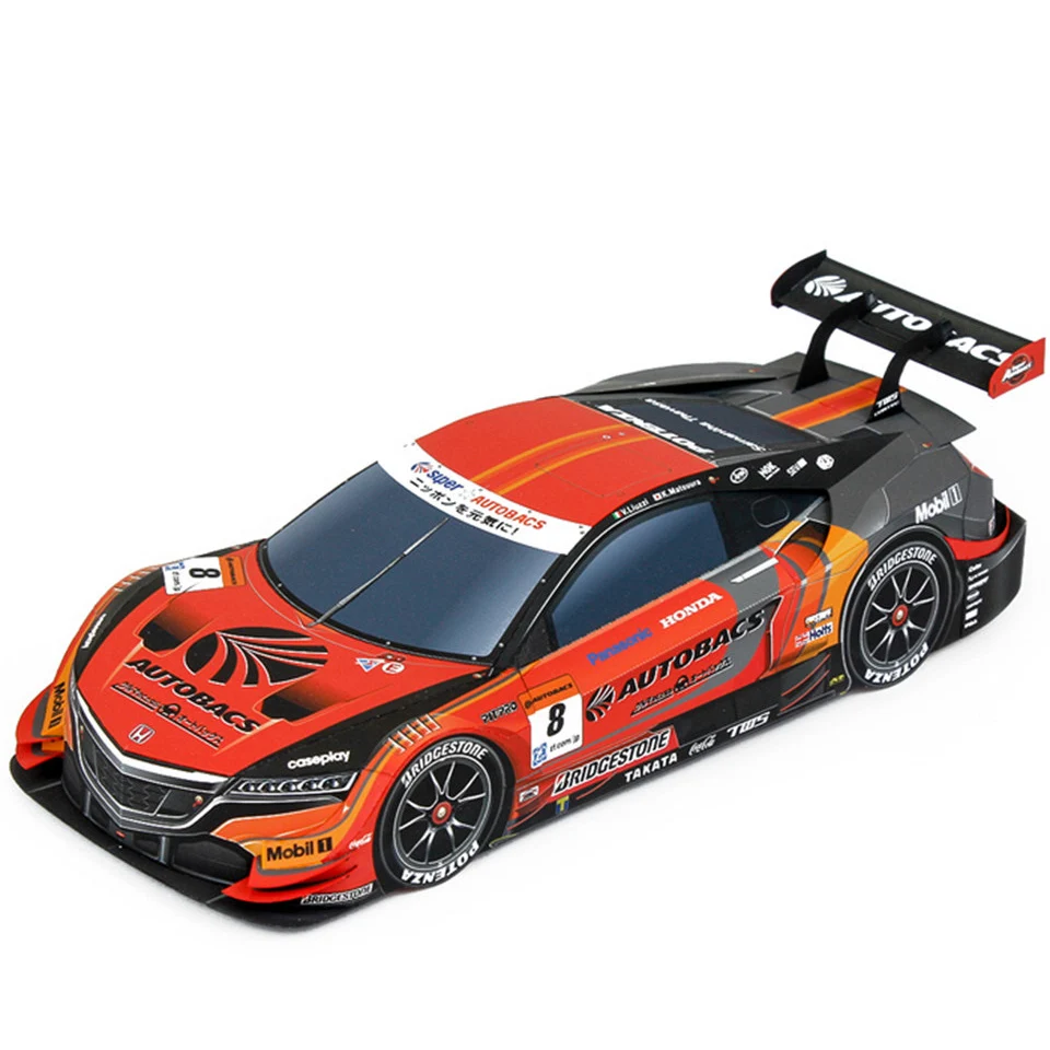 Wrc 2014 Nsx Concept-Gt 1:24 Modello Di Carta Auto, Dakar World Rally Racing Origami Art, Fatto A Mano 3D Papercraft Fai Da Te Zx-137