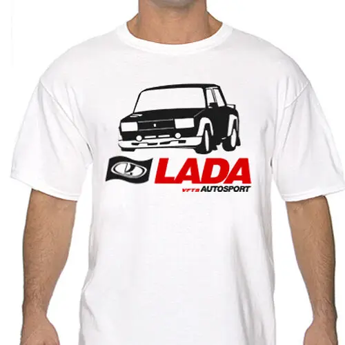Lada Vfts Autosport Rally Maglietta Bianca O Grigia Wrc 2105 2107 Wrc