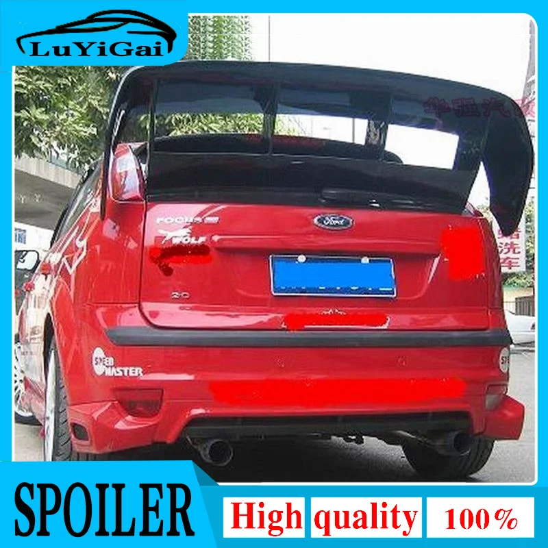 Misura Per Ford Focus Wrc Style Car Spoiler 2005-2007 Modificato Frp Fiber Rear Wing Tronco Spoiler Car Tail Wing Decoration