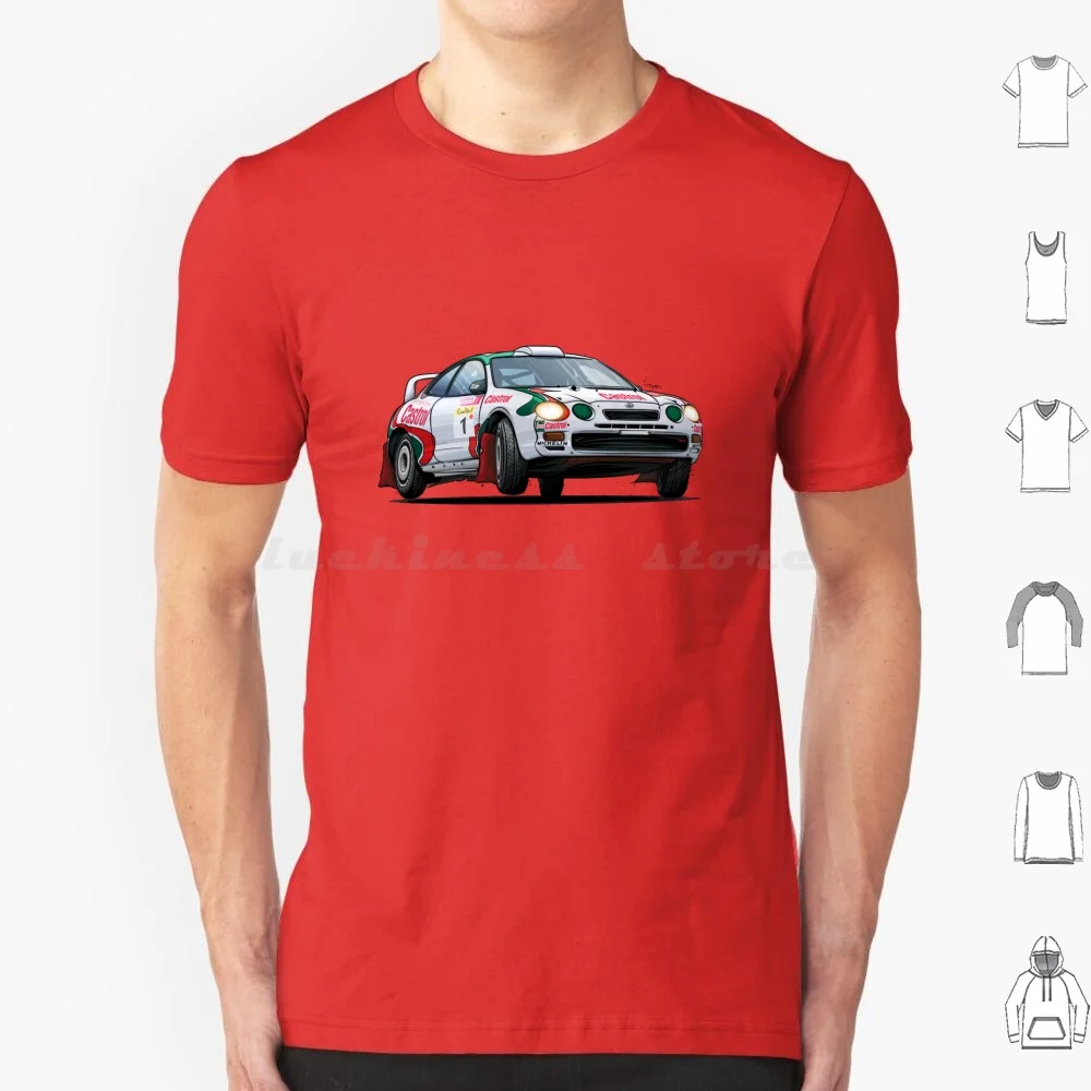 Celica St205 Gt Four Wrc T Shirt Big Size 100% Cotone Wrc Castrol Trd Jdm Grmn Celica St185 St205 St165 Carburatore Sainz Group