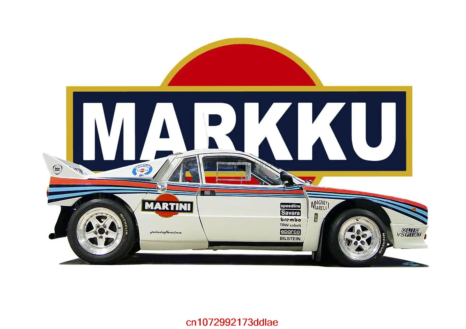 Maglietta Lancia 037. Auto Da Rally. Wrc. Auto D'Epoca. Retro. Beta Montecarlo. Abarth