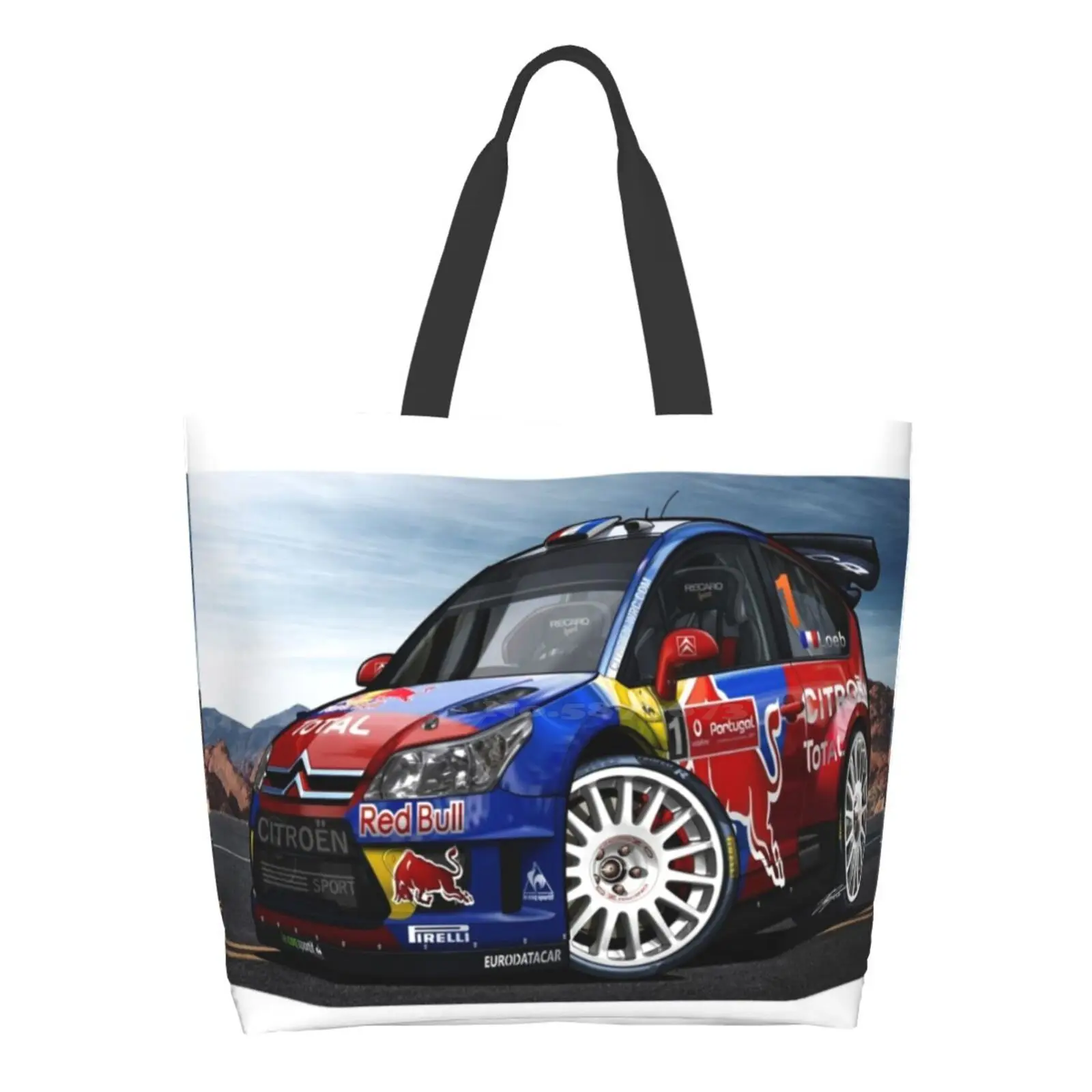 2008 C4 Wrc - Sebastien Loeb / Daniel Elena Riutilizzabile Per La Casa Sacchetti Di Tote Borse Contenitore Citroën C4 C4 Wrc C4 Wrc Wrc Racing
