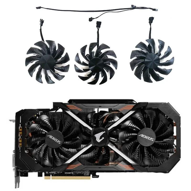 Nuova Ventola T129215Bu Aorus Gtx 1080 Ti Gpu, Per Gigabyte Aorus Geforce Gtx 1080Ti, Gtx 1080, 1070, Gv-N108Taorus Ventola Di Raffreddamento Della Sc