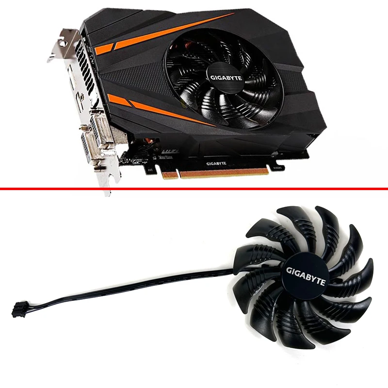 T129215Su 87Mm Muslimex Fan Sostituire Per Gigabyte Geforce Gtx 1080 Gtx1070 1060 1050 Ti Fan Mini Itx G1 Radeon Gaming Fan