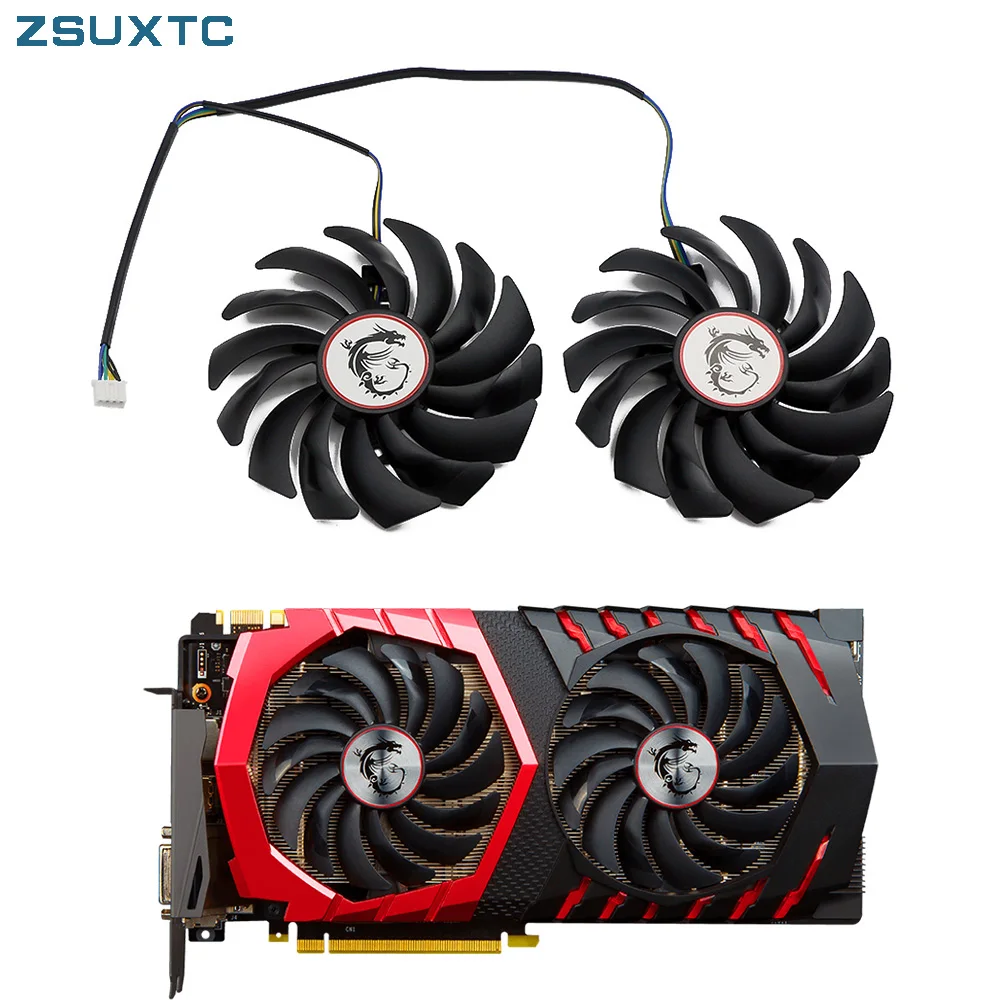 Muslimah 95Mm Dc 12V Gtx 1080 1070 1060 Ventola Di Raffreddamento Per Msi Gtx 1060 1070 1080 Ti Rx570 580 470 480, Dispositivo Di Raffreddamento Della