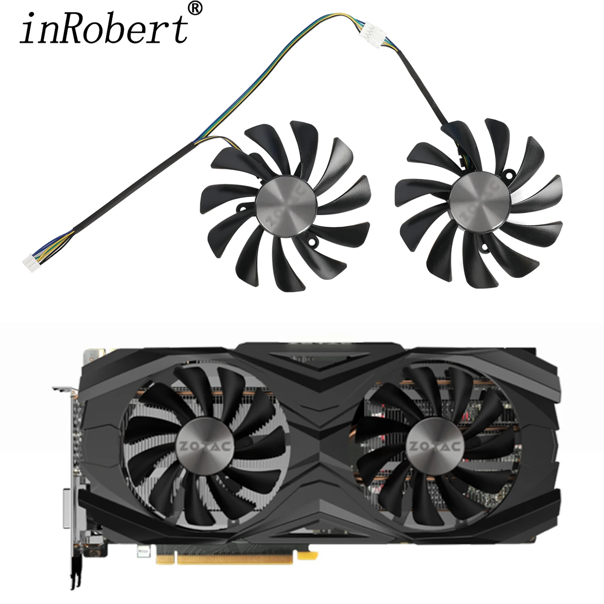 95Mm Muslimatexgtx1080Ti Amp Gpu Ventola Di Raffreddamento Sostituire Per Zotac Geforce Gtx 1080 Ti Amp Edition Zt-P10810D-10P Raffreddamento Della Sc