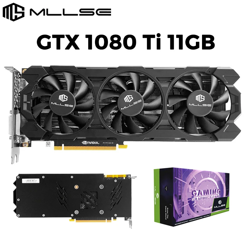 Super Mllse Scheda Grafica Nvidia Geforce Gtx 1080 Ti 11Gb Gddr5X 352-Bit Pcie 3.0X16 Scheda Video Computer Desktop Видеокарта