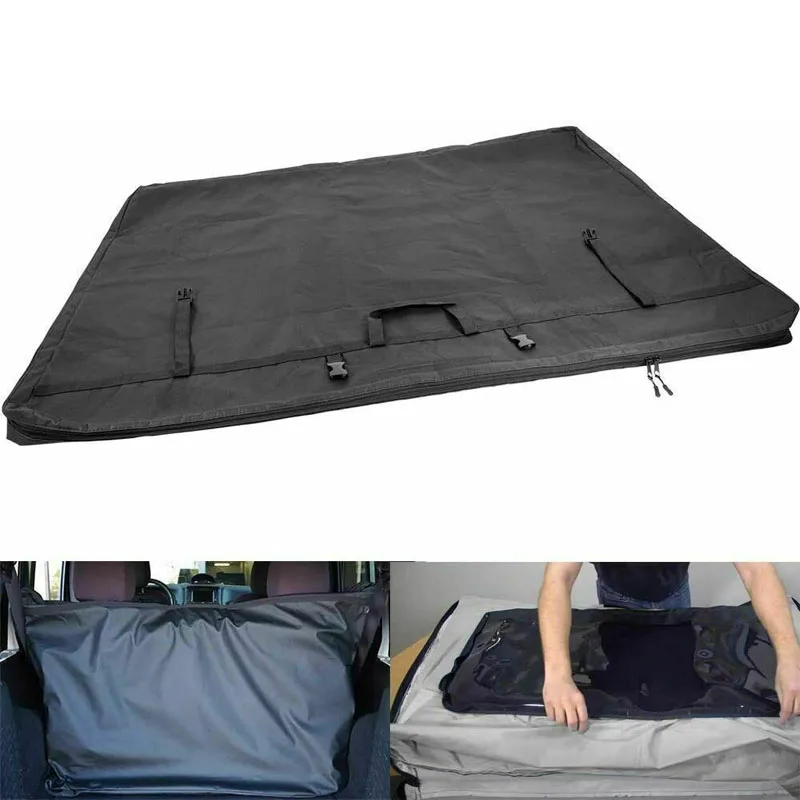 Nony 4281535 Borsa Portaoggetti Per Finestre Con Maniglia Per Trektop Nx Family Soft Tops, Compatibile Con 2007-2018 Wrangler Jk 2-Door/4-Door