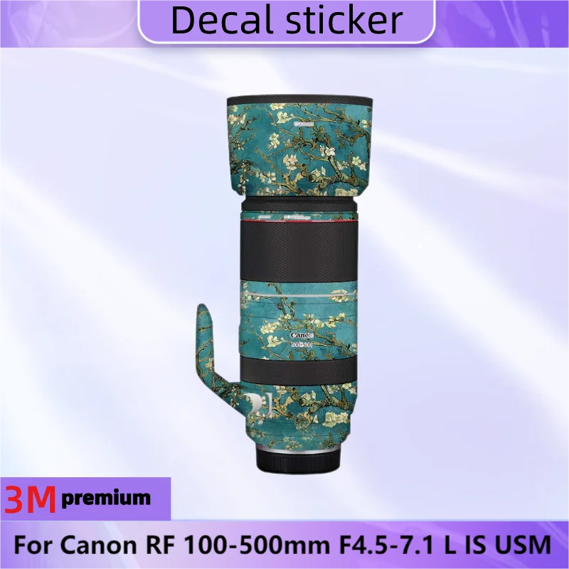 Per Canon Rf 100-500Mm F4.5-7.1 L Is Usm Lens Sticker Pellicola Protettiva Per Decalcomanie Della Pelle Cappotto Protettivo Antigraffio Rf100-500