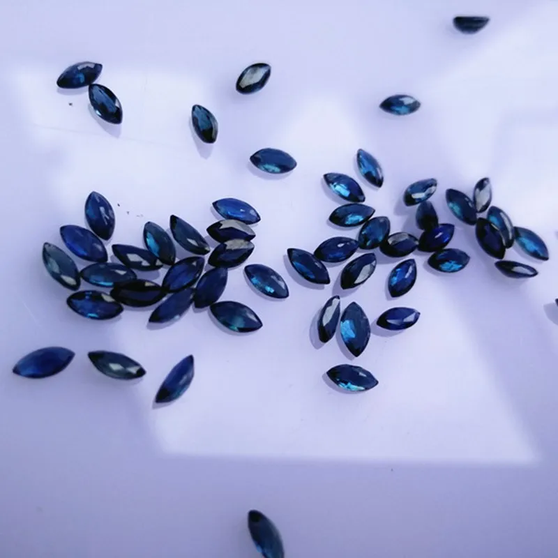 Echsun Zaffiro Pietra Bih20Uteria Piedras Preciosas Natural Anel Pulseras Collier Ras De Cou Femme Orecchini Ciondolo Gemma Sciolta