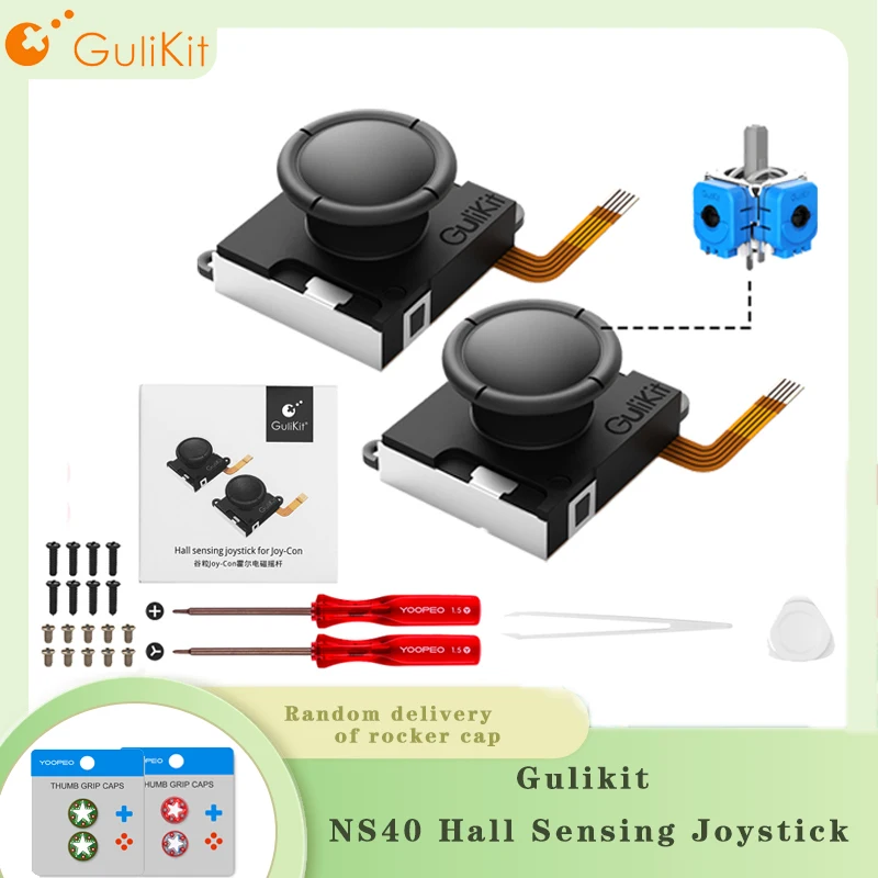Joystick Di Rilevamento Hall Gulikit Ns40 Per Joy-Con,Superlow Power Anti Drift Durevole Sostituibile Per Nintendo Switch,Ns Oled,Ns Lite