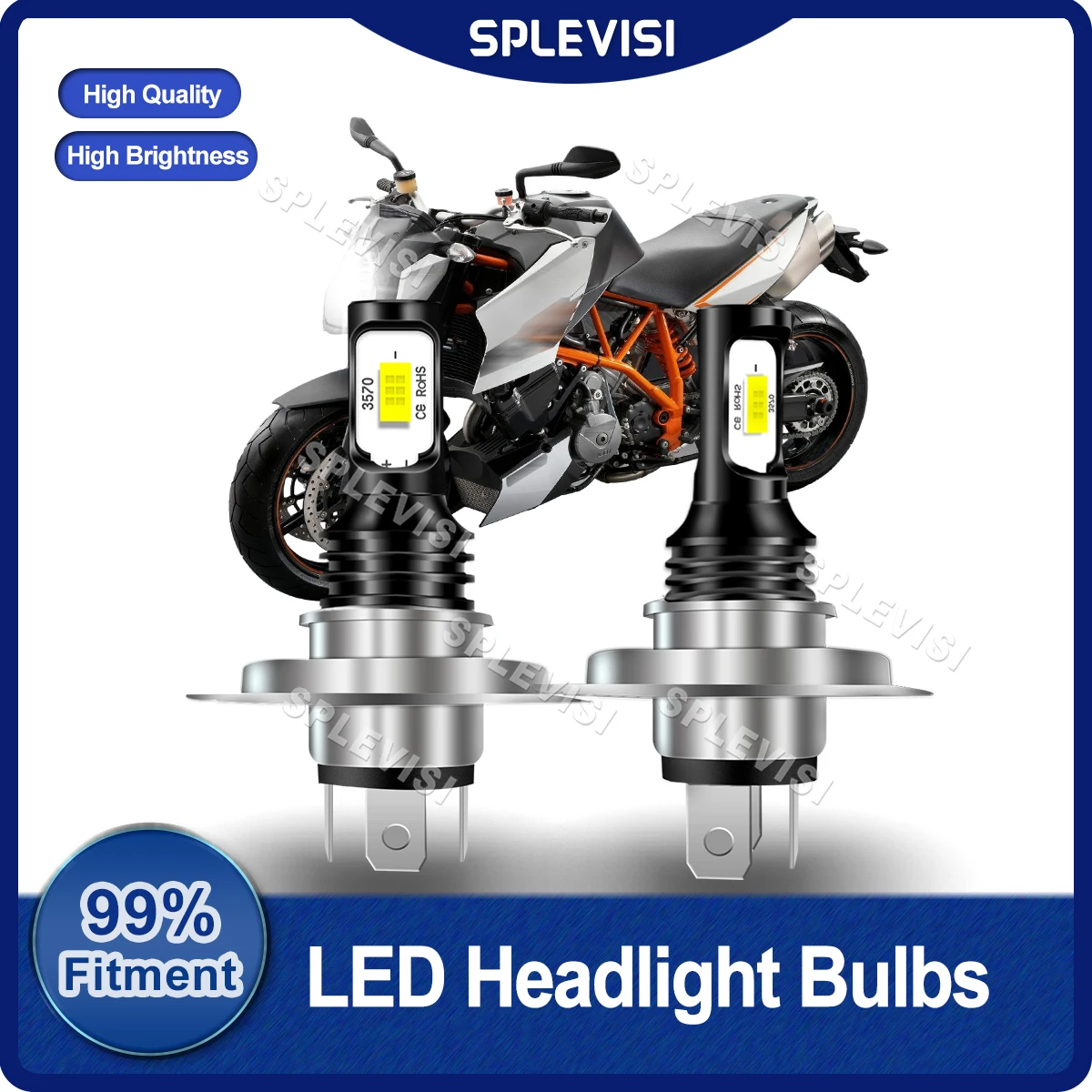 Led Moto Lampadine H4/9003 Montaggio Faro Hid Bianco 12V-24V 8000Lm Per Ktm 690 Sm Ktm 690 Supermoto R Ktm 990 Adventure Csp Chip