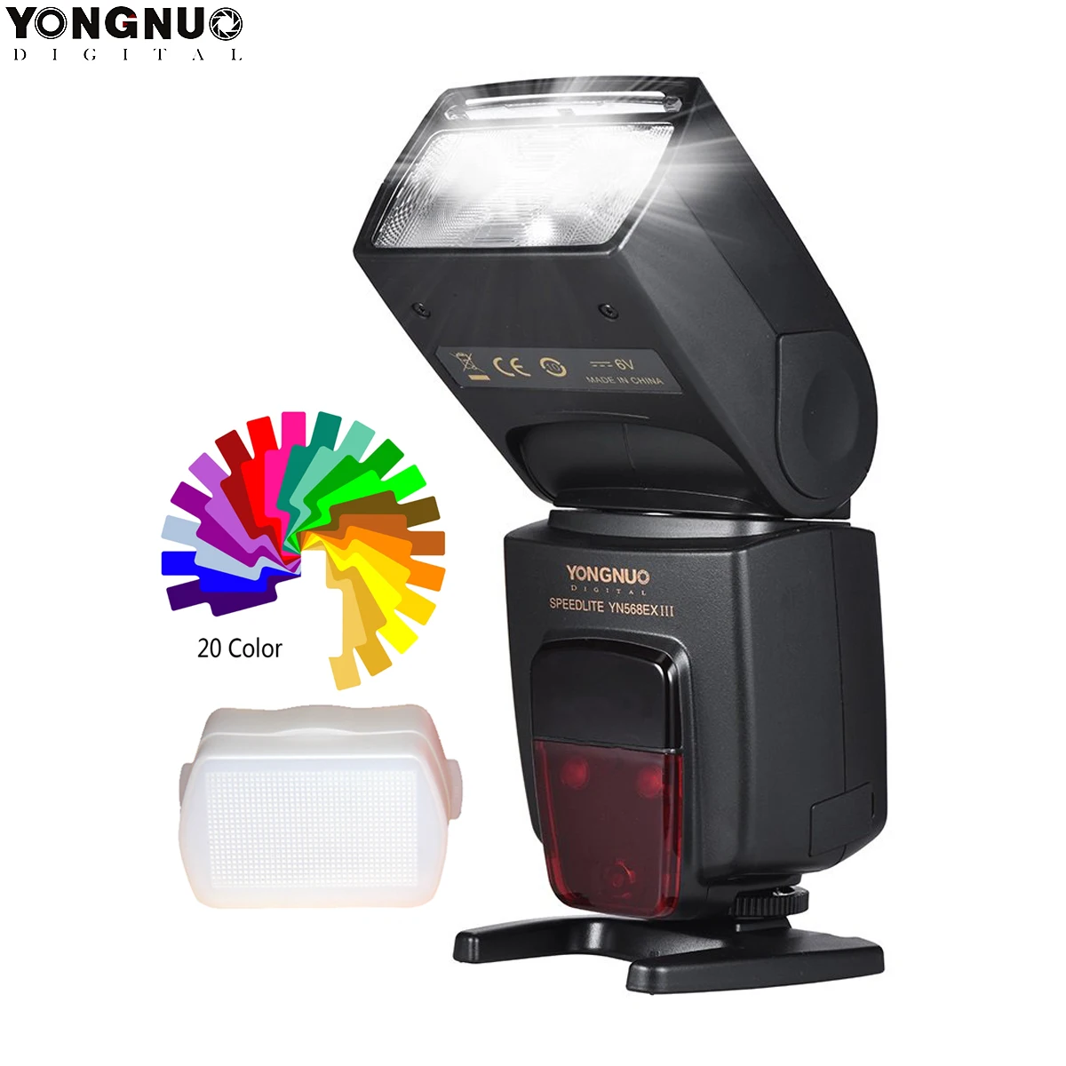 Yongnuo Yn568Ex Iii Yn568-Ex Iii Wireless Ttl Hss Flash Speedlite Per Nikon Z7 Z6 D850 D800 D750 D7500 D7200 D5600 D3400 D5 D4