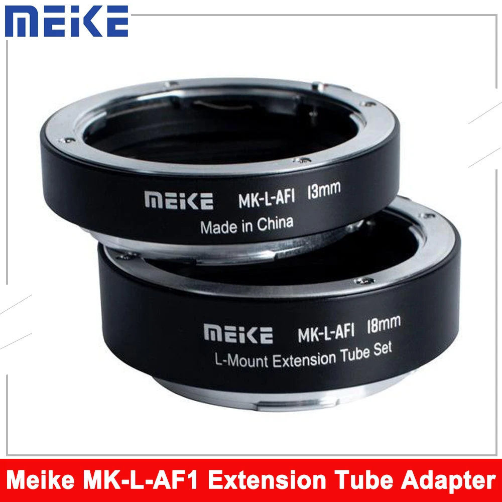 Meike Mk-L-Af113Mm + 18Mm Af Macro Extension Tube Adapter Ring Set Per Fotocamere Panasonic Lumix Leica Sigma L-Mount S1 S1H S5 S1R