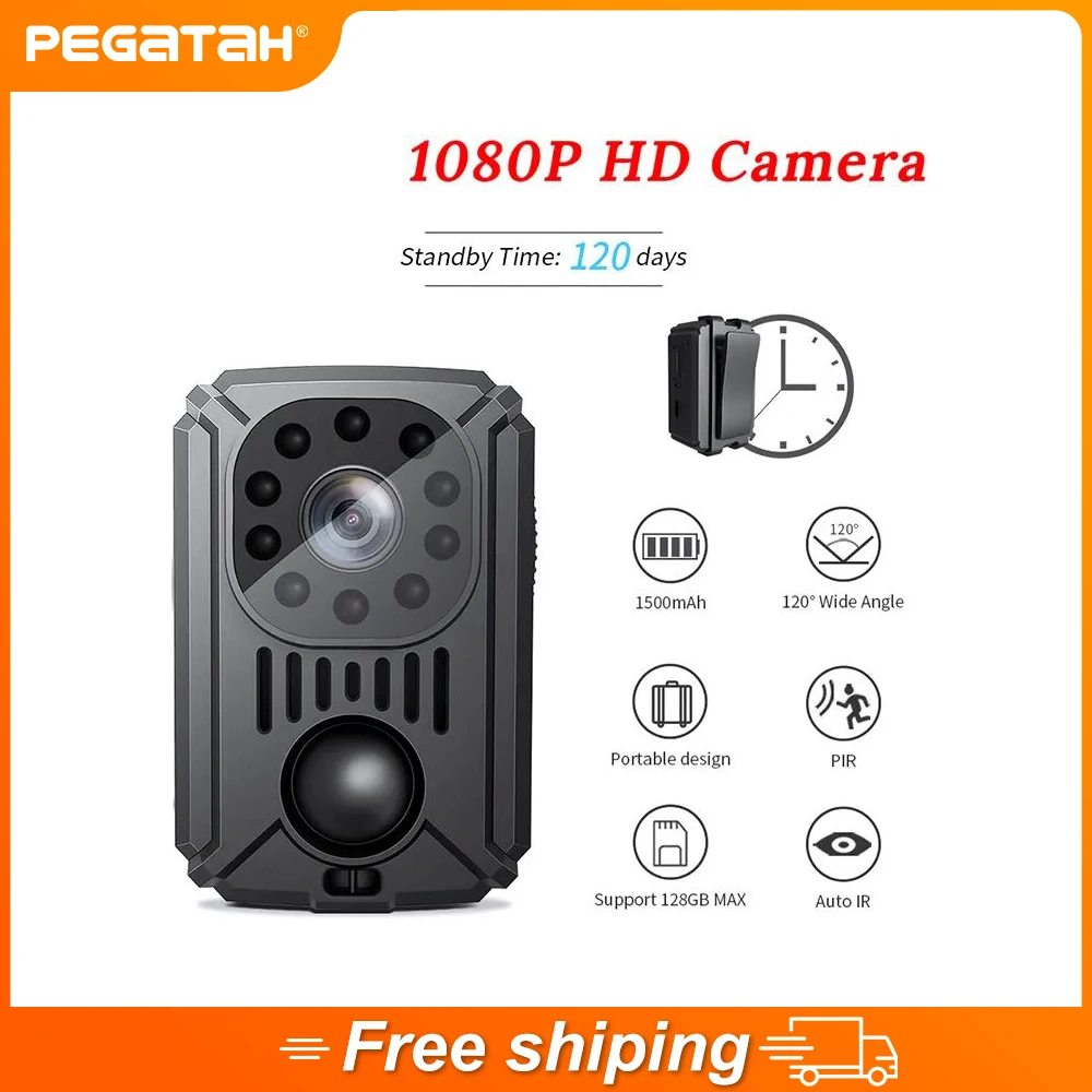 Mini Body Pir Videocamera Back Clip Photography Dv Smart Camera Hd 1080P Recorder Body Motion Activated Small Nanny Cam Per Auto