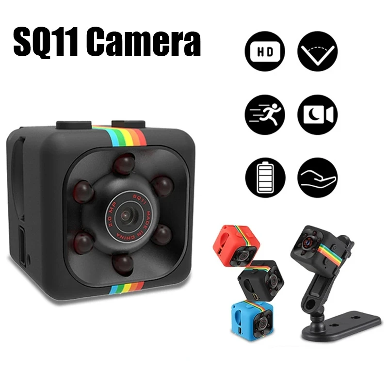 Sq11 Mini Camera Night Vision Camcorder Micro Camera Video Sport Dv Video Ultra Small Cam Hd 720P Camera Telecamera Di Sicurezza Domestica