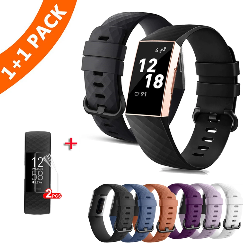 Cinturino Di Ricambio Per Cinturino In Silicone Fitbit Charge 3 Per Cinturino Da Polso Fitbit Charge 4 Band Per Fitbit Charge 3 Band