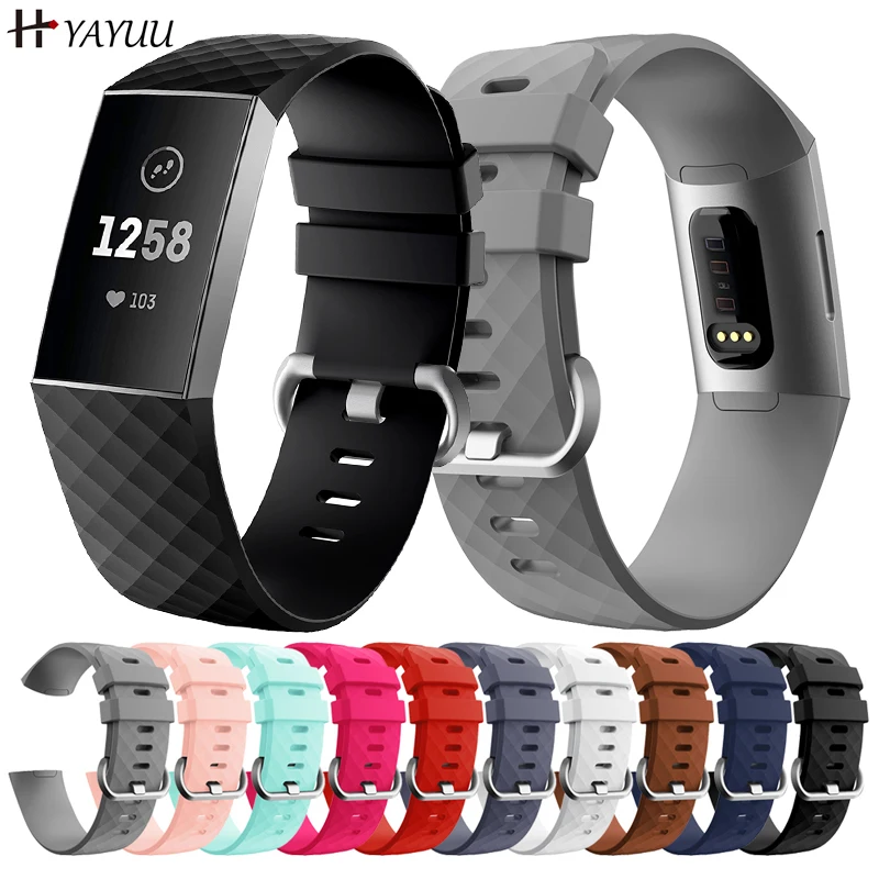 Yayuu Cinturini Per Fitbit Charge 3/ Fitbit Charge 4/ Charge 3 Se, Braccialetti Di Ricambio Morbidi E Impermeabili Cinturino Per Fitbit Charge 4