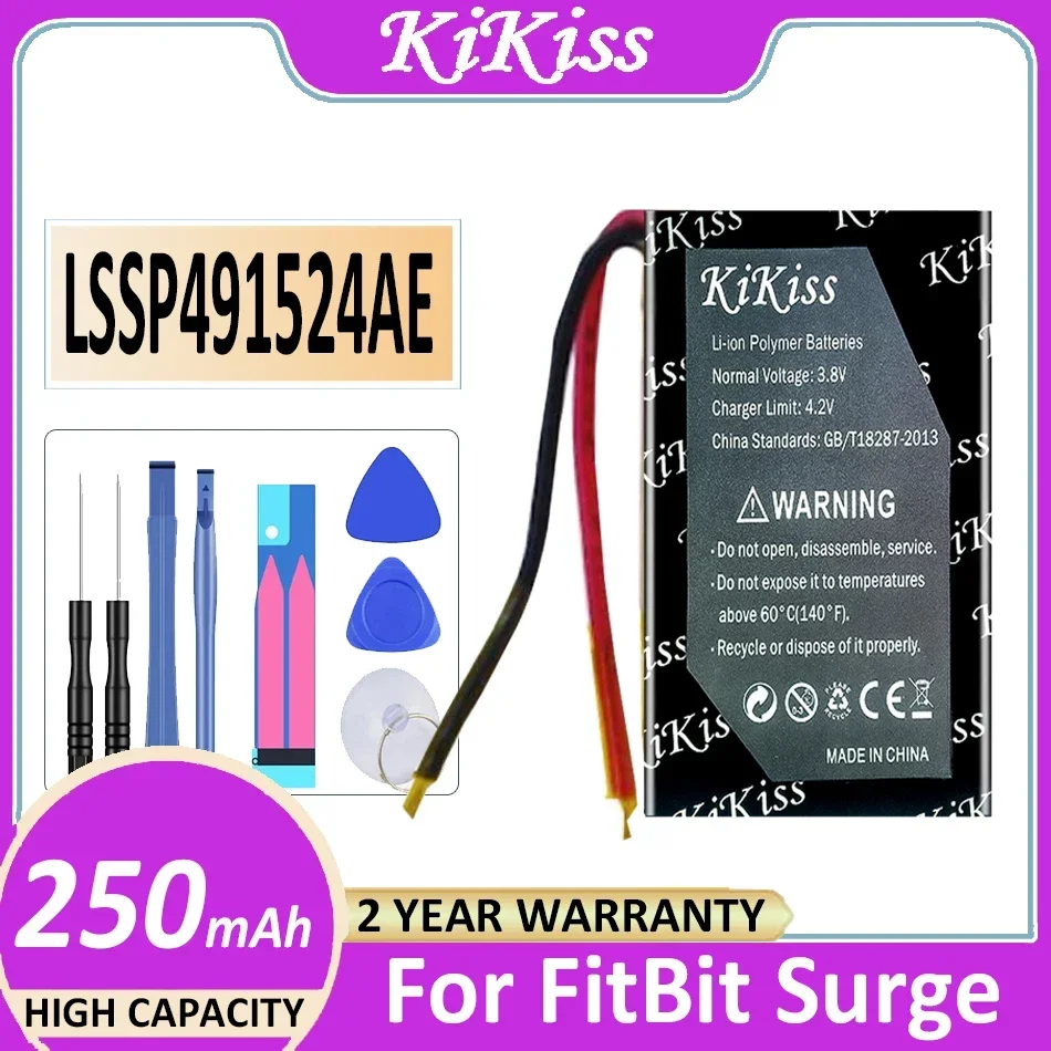 Kikiss Potente Batteria Per Fitbit Versa3 Versa 3/Alta Hr One Surge Charge Hr Muslimah 401415/401515 Fb502 Lssp321830 Ionico