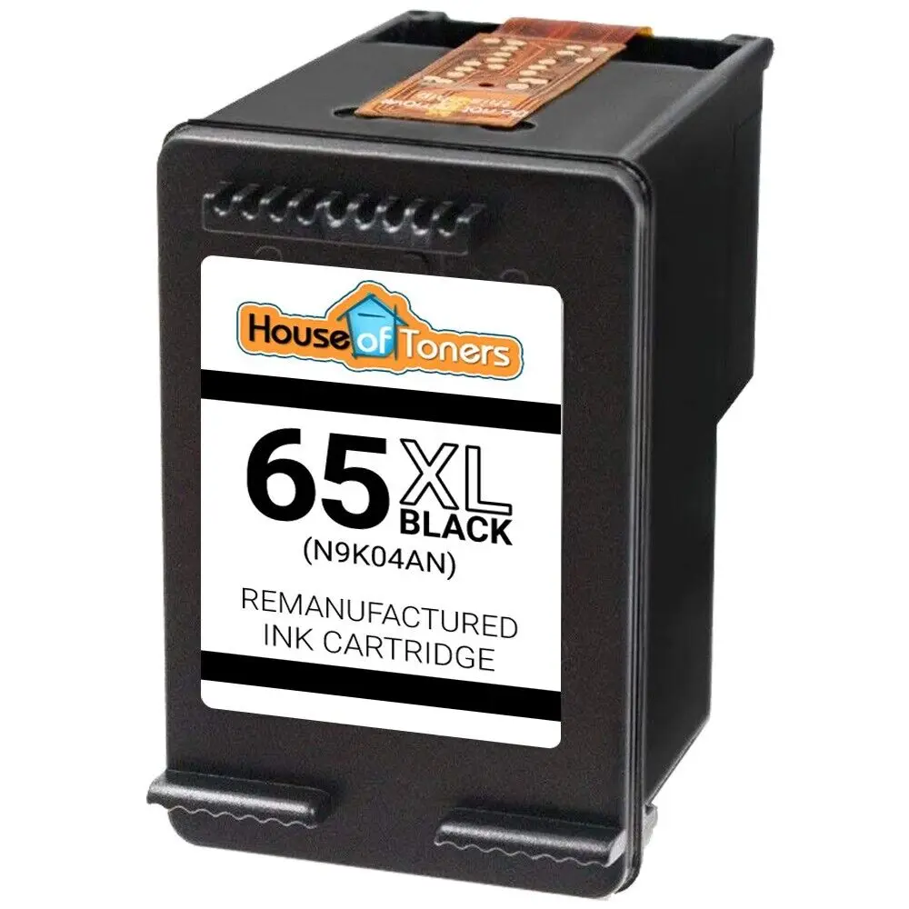 Inchiostro Nero Hp 65Xl Rigenerato Per Deskjet 2600 Serie 3700 Envy 5000 Series